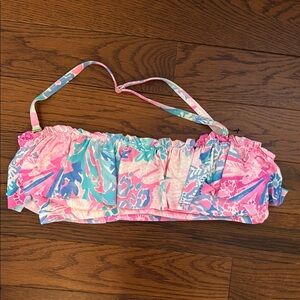 Lilly Pulitzer Colorful Ruffled Bikini Top